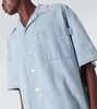 Denim bowling shirt