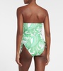 Sydney strapless printed swimsuit