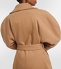 Double-breasted wool coat 