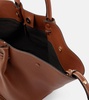 Midi New York leather tote bag