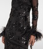 Malvina embellished silk gown