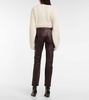 Gonda low-rise leather pants