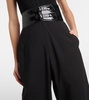 High-rise wool wide-leg pants