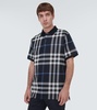 Checked cotton polo shirt