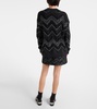 Zig Zag sequined oversized sweater