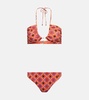 Printed halterneck bikini