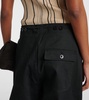 Mid-rise cotton cargo pants