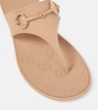 Horsebit thong sandals