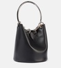 Ring Medium leather bucket bag