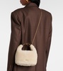 Twist Mini shearling tote bag