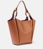 Api Medium leather bucket bag