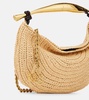 Sardine raffia-effect tote bag