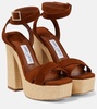 Gaia 140 suede platform sandals