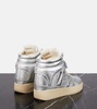 Ellyn metallic leather high-top sneakers