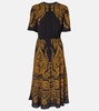 Paisley midi dress