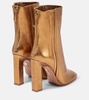 Joplin 105 metallic leather ankle boots