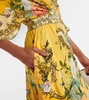 Paths of Gold floral silk maxi dress