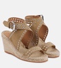 Iriane studded suede espadrille wedges