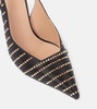 Jazz 90 embellished satin pumps