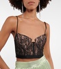 Shirley lace bustier crop top