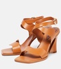 Wavy 85 leather sandals