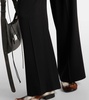 Logo mid-rise wide-leg pants