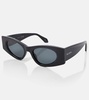 Logo oval sunglasses