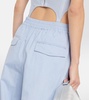 Low-rise wide-leg cargo pants