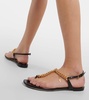 Zenith embellished leather thong sandals