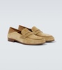 Plymouth suede penny loafers