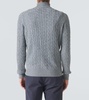 Treccia cashmere half-zip sweater