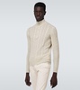 Mezzocollo Treccia cashmere sweater