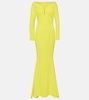 Wilson crepe gown