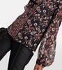 Printed silk blouse