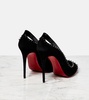 Duvette Spikes 100 suede pumps