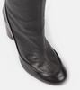 Glove leather knee-high boots