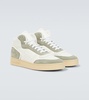 SL/80 high-top leather and suede sneakers