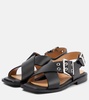 Faux leather Mary Jane sandals