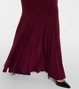 Turtleneck open-back gown