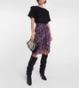 Gibsi floral cotton midi skirt