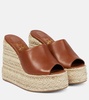 Ariella Zeppa leather espadrille wedges