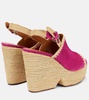 Damya suede wedge sandals