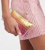 Tequila crystal-embellished clutch