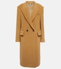 Double-breasted wool coat