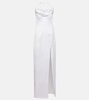 Bridal halterneck satin gown