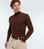 Virgin wool turtleneck sweater