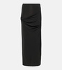 La Jupe Drapeado jersey maxi skirt