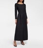 Lilibet wool and silk midi dress