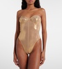 Mio metallic bodysuit