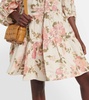 Winnona floral linen minidress